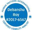 A Human Factors International Certified Usability Analyst: 2017-6567